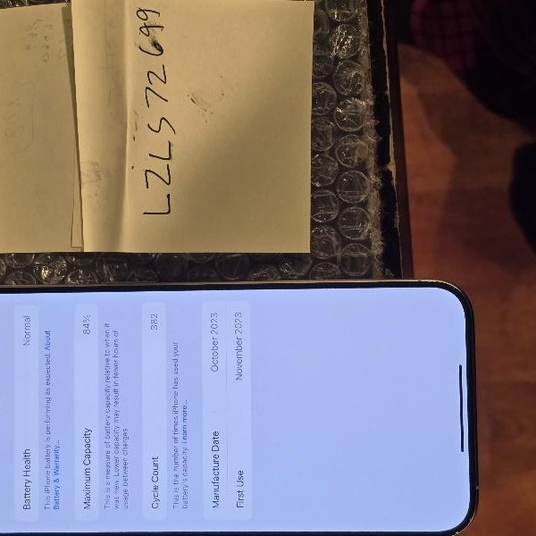 Apple iPhone 15 Pro Max - Unlocked, 256 GB, White, A2849