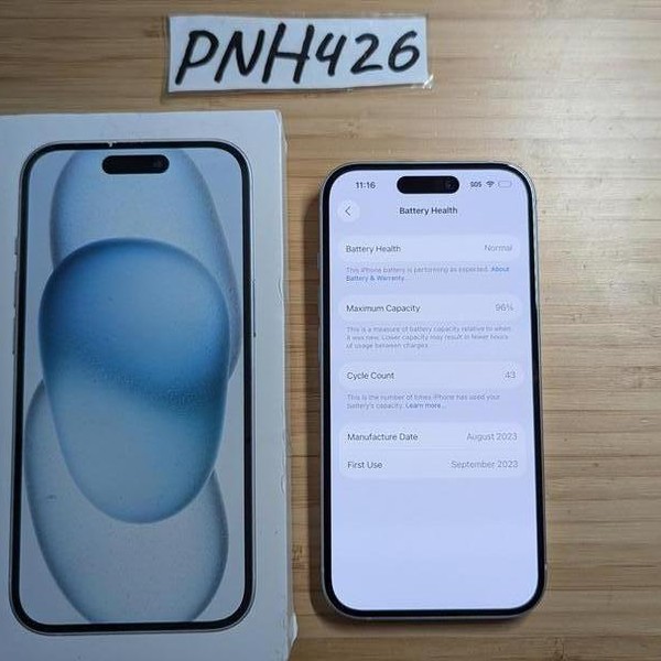 Apple iPhone 15 - Verizon, 128 GB, Blue, A2846