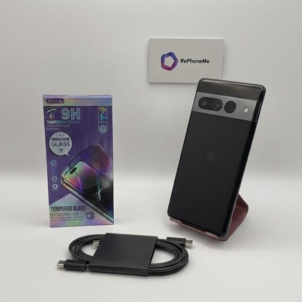 Google Pixel 7 Pro - Unlocked, Obsidian, 128 GB, 12 GB, GE2AE