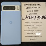 Good Google Pixel 8 Pro - Unlocked, 256 GB, Bay, 12 GB, G1MNW, mmWave 5G