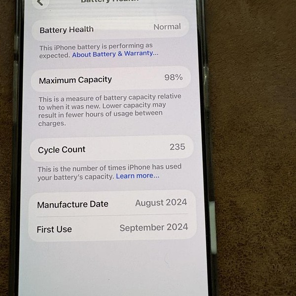 Apple iPhone 16 Pro Max - Unlocked, Natural, 256 GB, A3084