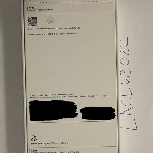 Apple iPhone 17 - T-Mobile, 256 GB, Black, A3258