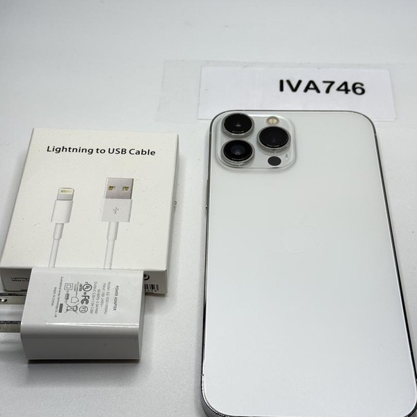 Apple iPhone 13 Pro Max - Unlocked, 128 GB, Silver, A2484