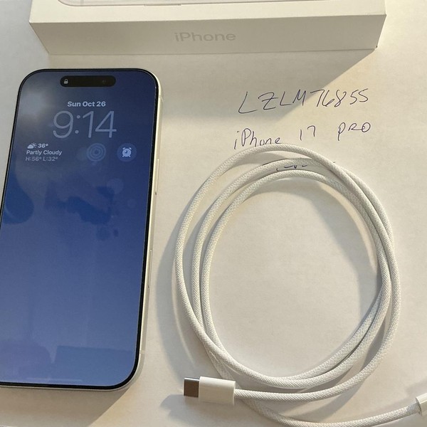 Apple iPhone 17 Pro - Unlocked, 256 GB, Silver, A3256