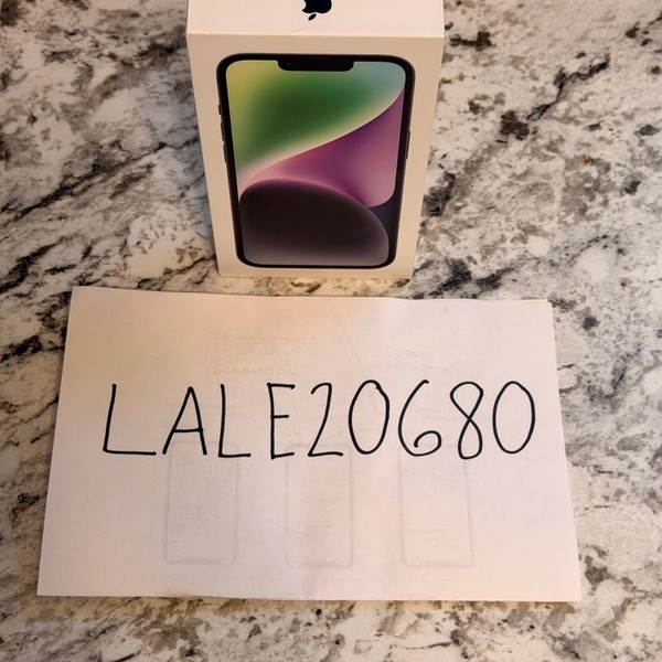 Apple iPhone 14 - Unlocked, 128 GB, Midnight, A2649