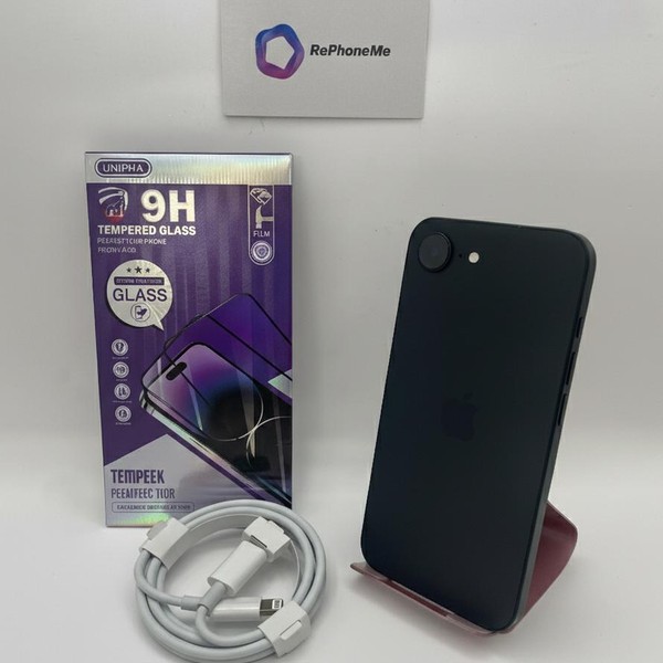 Apple iPhone 16e - Unlocked, 128 GB, Black, A3212