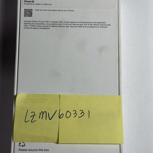 Apple iPhone 16 - T-Mobile, 128 GB, Pink, A3081