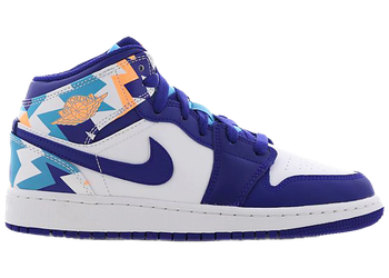 Jordan 1 Mid Geometric Print (GS) for sale