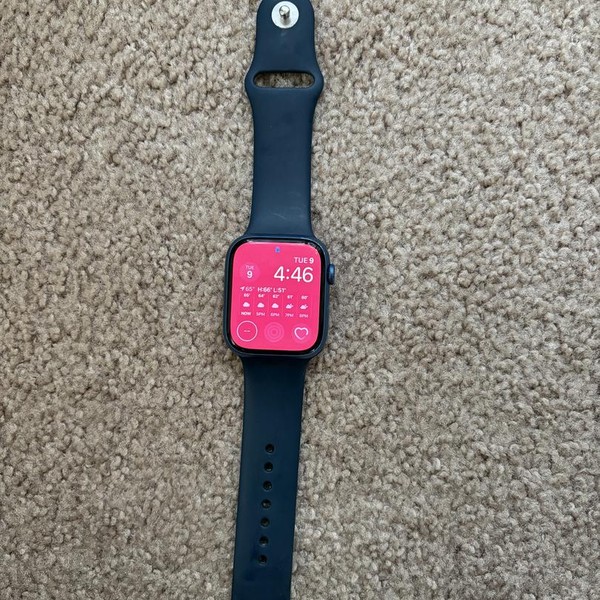 Apple Watch Series 7 45mm - Unlocked, Blue, A2477 - Cellular, Aluminum