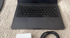 Good
													MacBook Pro Late 2023 (M3) - 14" - Apple M3 Max 14-core, Black, 1 TB, 36 GB, 30-core GPU, photo 2 of 6