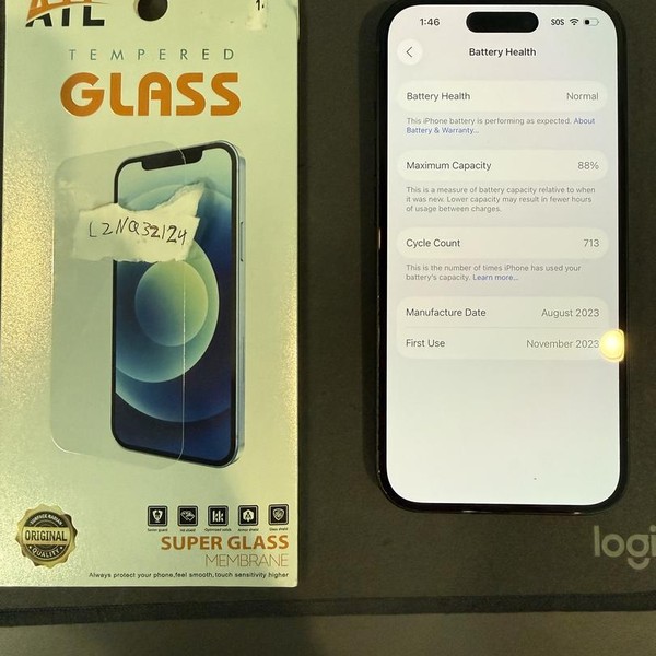 Apple iPhone 15 - Unlocked, 128 GB, Black, A2846