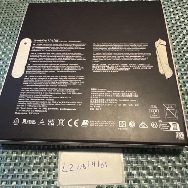 Google Pixel 9 Pro Fold - Unlocked, 512 GB, Obsidian, GGH2X