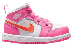 Jordan 1 Mid Pinksicle Safety Orange (TD) for sale