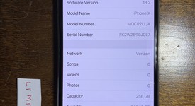 Good
													Apple iPhone X - Verizon, Silver, 256 GB, A1865, photo 3 of 12
