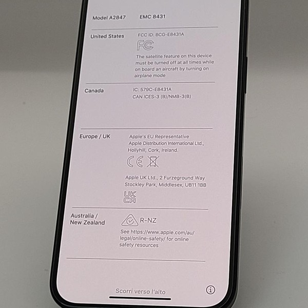 Apple iPhone 15 Plus - AT&T, 128 GB, Black, A2847