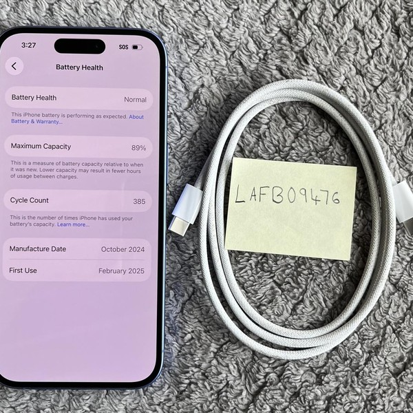 Apple iPhone 16 - Unlocked, 128 GB, Ultramarine, A3081