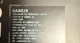 Good
													Asus ROG Zephyrus G14 (2022) GA402 - Ryzen 9, White, 1 TB, 16 GB, WQXGA, photo 2 of 12
