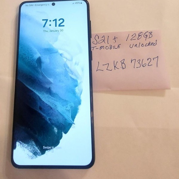 Samsung Galaxy S21 Plus 5G - T-Mobile, 128 GB, Black, 8 GB, SM-G996U