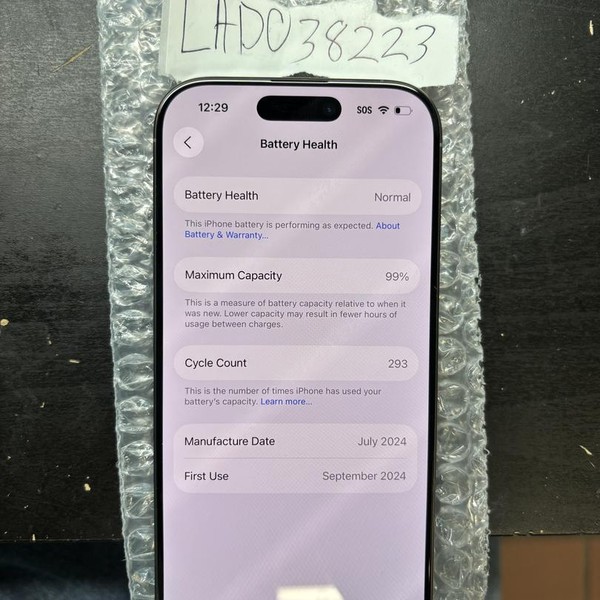 Apple iPhone 16 Pro - Unlocked, 256 GB, Natural, A3083