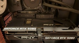 Used
													PNY GeForce RTX 5080 - VCG508016TFXPB1-O, 5080 Triple Fan OC, photo 5 of 8