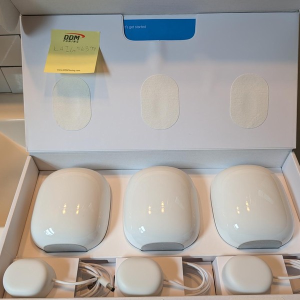 Google Nest Wifi Pro 6e Mesh Router - Snow, 3-Pack