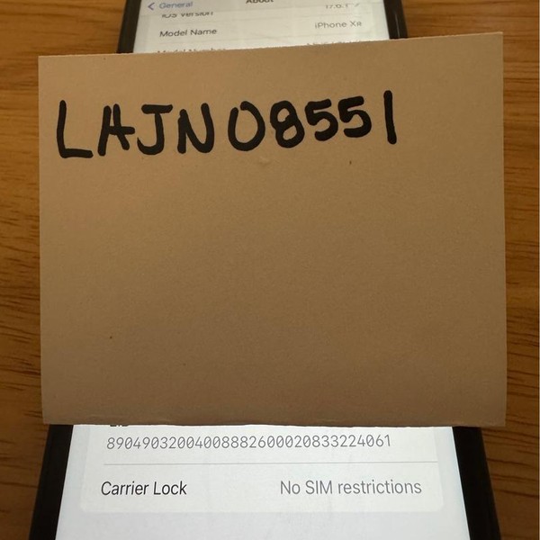 Apple iPhone Xr - Unlocked, 64 GB, Black, A1984
