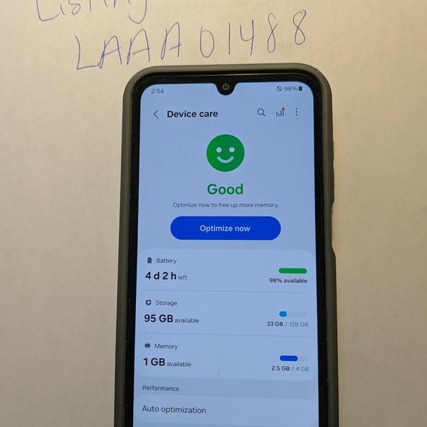 Samsung Galaxy A15 5G - Spectrum, 128 GB, Black, 4 GB