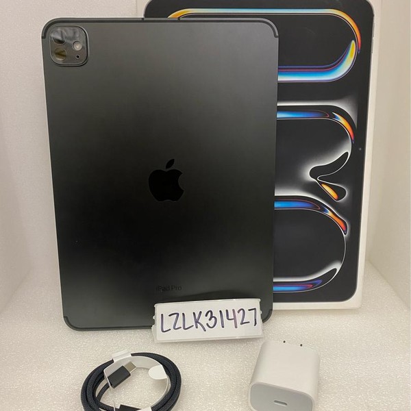 Apple iPad Pro 11 inch (M4) 2024 - Unlocked, 256 GB, Black, 8 GB, A2837, Standard Glass