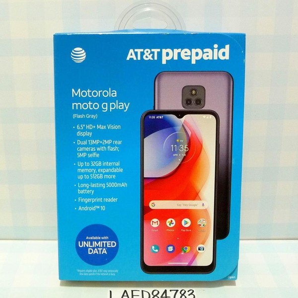Moto G Play (2021) - AT&T, 32 GB, Gray, 3 GB
