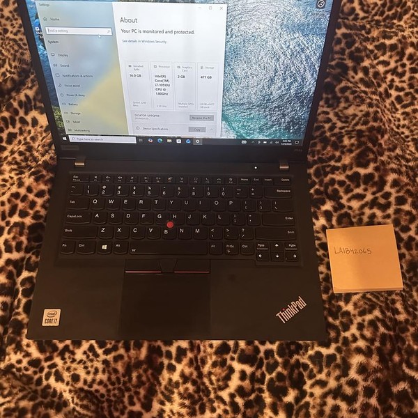 Lenovo ThinkPad P14s (Gen 1) - 512 MB, 16 GB, Intel Core i7