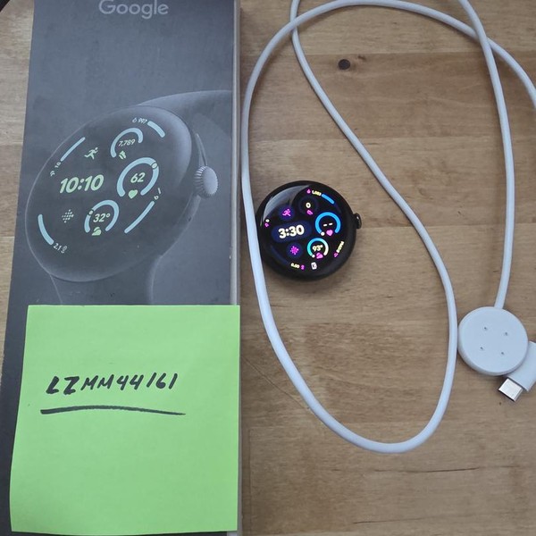 Google Pixel Watch 3 - Wi-Fi, Black, 45mm, Wi-Fi