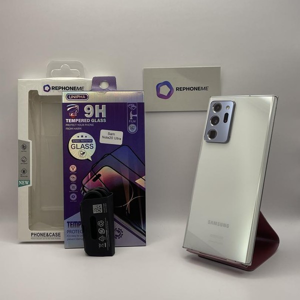 Samsung Galaxy Note 20 Ultra 5G - Unlocked, 128 GB, Mystic White, 12 GB, SM-N986U1