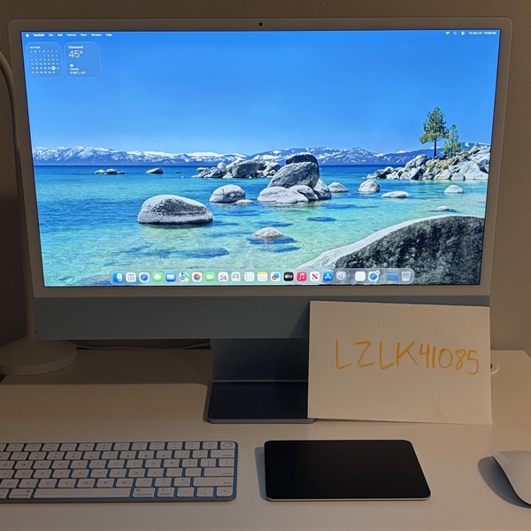 iMac 2023 24 inch - 256 GB, Blue, 8 GB, Apple M3, Ethernet+ PlusWiFi, 8-core GPU