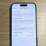 Mint Apple iPhone 15 - Unlocked, 128 GB, Blue, A2846