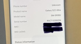 Good
													Samsung Galaxy S22 Ultra - AT&T, Burgundy, 512 GB, 12 GB, SM-S908U, photo 3 of 9
