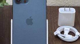 Fair
													Apple iPhone 12 Pro Max - Unlocked, Pacific Blue, 256 GB, A2342, photo 3 of 8