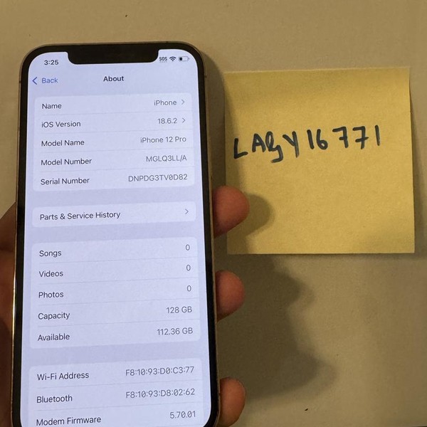 Apple iPhone 12 Pro - Unlocked, 128 GB, Gold, A2341
