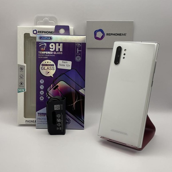 Samsung Galaxy Note 10 Plus - Unlocked, 256 GB, White, 12 GB, SM-N975U1