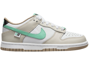 Nike Dunk Low Split Seam White Tan Mint (GS) for sale