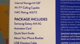 New
													Samsung Galaxy A14 5G - TracFone, Black, 64 GB, 4 GB, photo 4 of 4