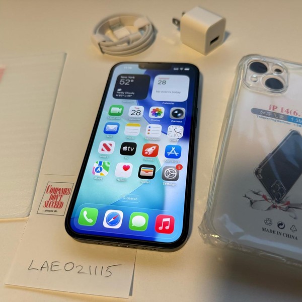 Apple iPhone 14 - Unlocked, 128 GB, Midnight, A2649