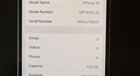 Good
													Apple iPhone 14 - Unlocked, Blue, 128 GB, A2649, photo 1 of 11