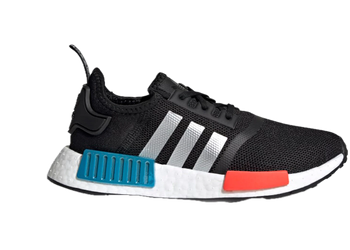 adidas NMD R1 Core Black Silver Metallic (GS) for sale