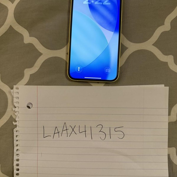 Apple iPhone 14 - Unlocked, 128 GB, Yellow, A2649