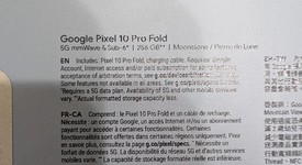 New
													Google Pixel 10 Pro Fold - Unlocked, Moonstone, 256 GB, GU0NP, photo 3 of 3