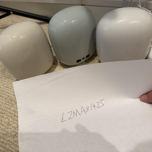 Google Nest Wifi Pro 6e Mesh Router - Snow, 3-Pack