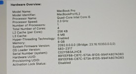 Good
													MacBook Pro 2019 - 13" - I5, Gray, 256 GB, 8 GB, photo 4 of 9