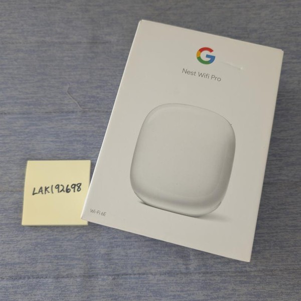 Google Nest Wifi Pro 6e Mesh Router - Snow, Single