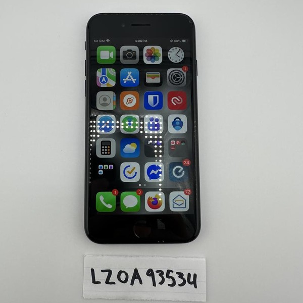 Apple iPhone SE 3rd Gen 2022 - Unlocked, Midnight, 64 GB, A2595