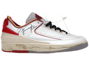 Jordan 2 Retro Low SP Off-White White Red for sale